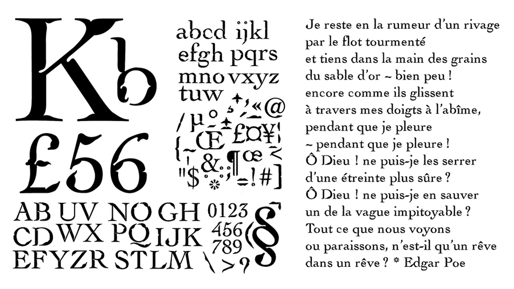 Création typographique Florin