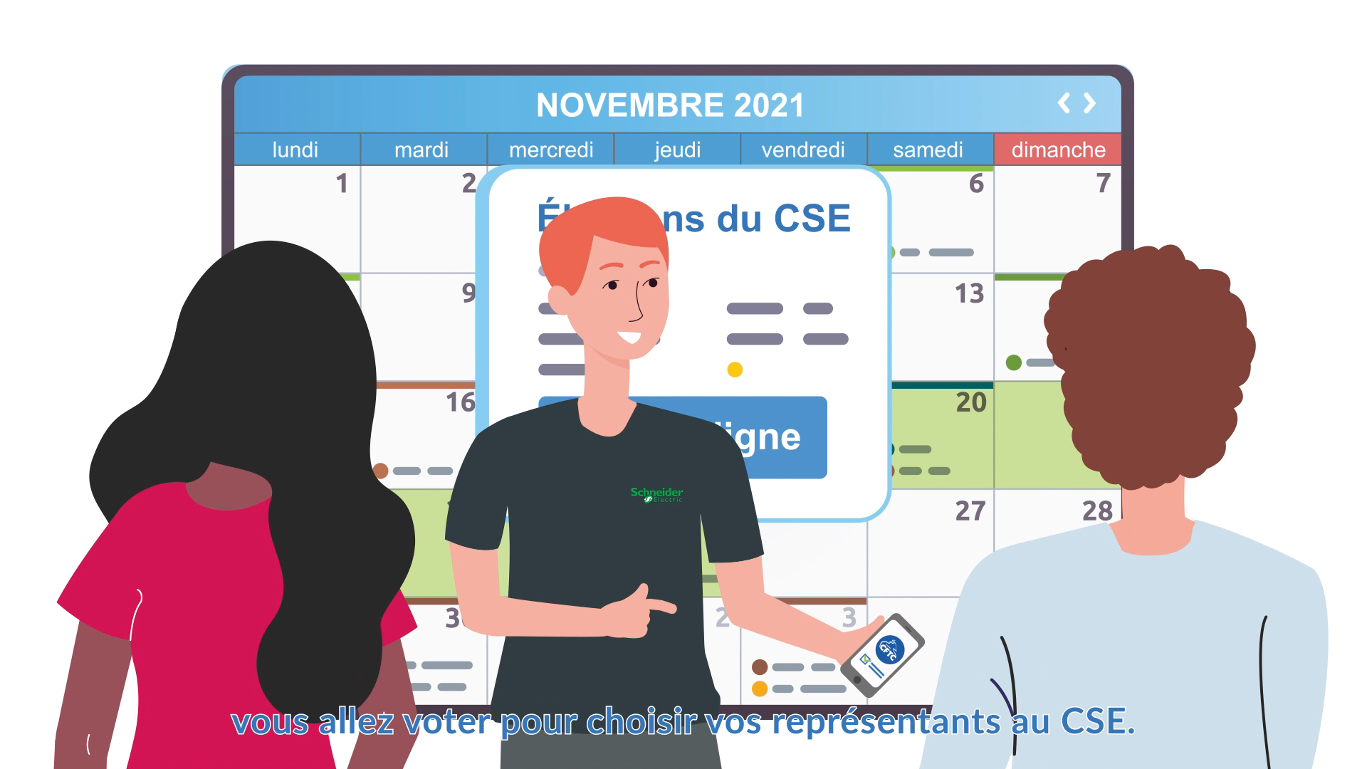 CFTC Élections 2021 Schneider Electric animation